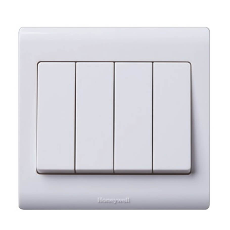 Công tắc bốn 1 chiều 16A HONEYWELL R4784W1WHI